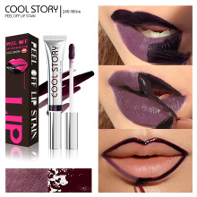 单色撕拉唇线唇彩哑光不沾杯可剥离唇釉持久留色防水汗跨境化妆品