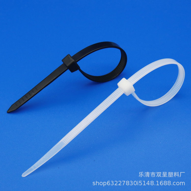 尼龙塑料扎带卡扣强力束线带绳电线捆绑固定器自锁式扎线带黑白色