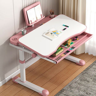 Children's Study Table for Primary School Students, Home Student-Specific Rectangular Children's Desk, Adjustable Height, Suitable for Bedroom, Ages 3-16, with Chair