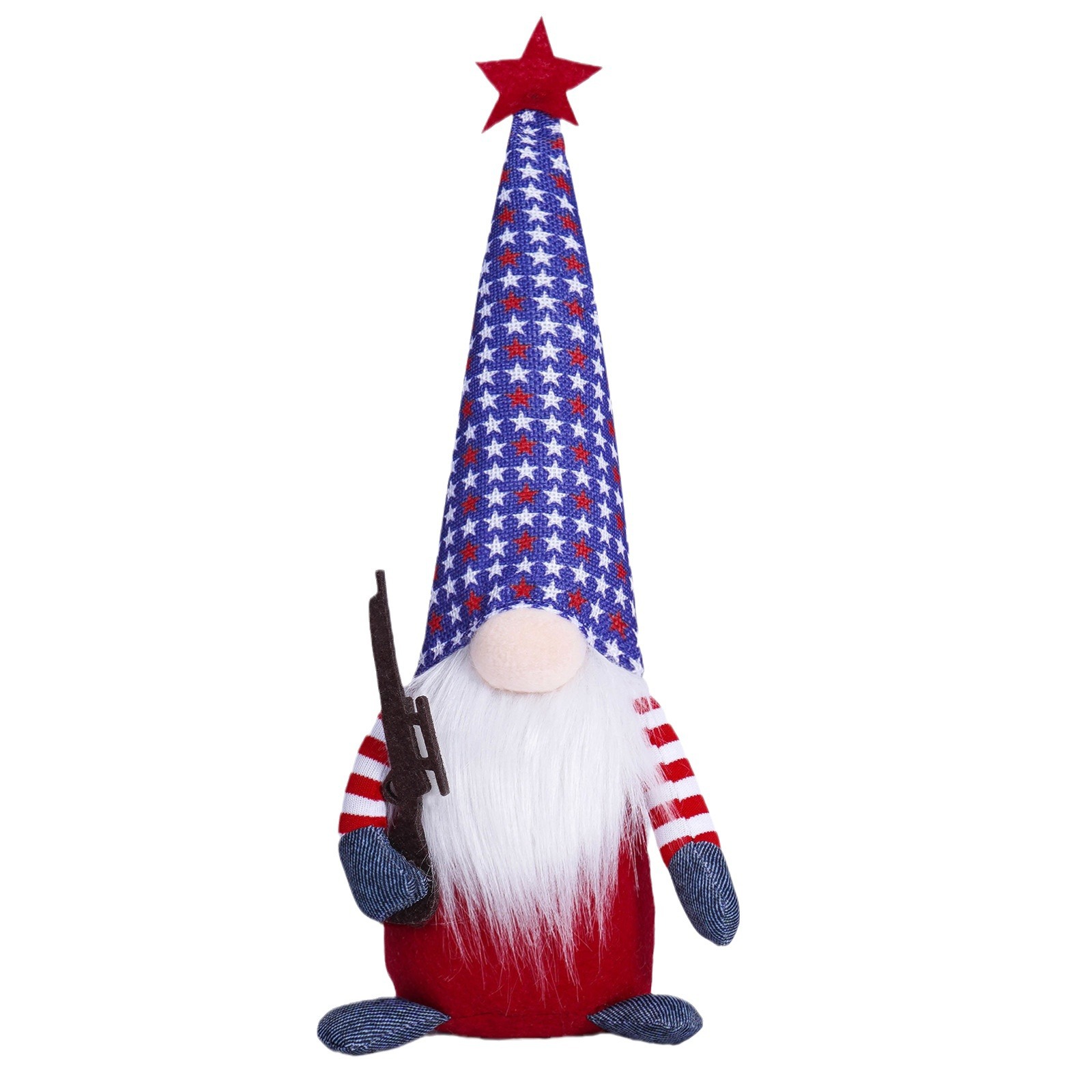 Día de la Independencia transfronteriza muñeca sin cara muñeca decoración enana muñeca de vacaciones atmósfera decoración regalos para niños