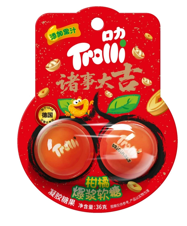 Желейные конфеты (TROLLI) для ланча — набор разных форм и вкусов, смешанный пакет 77 г