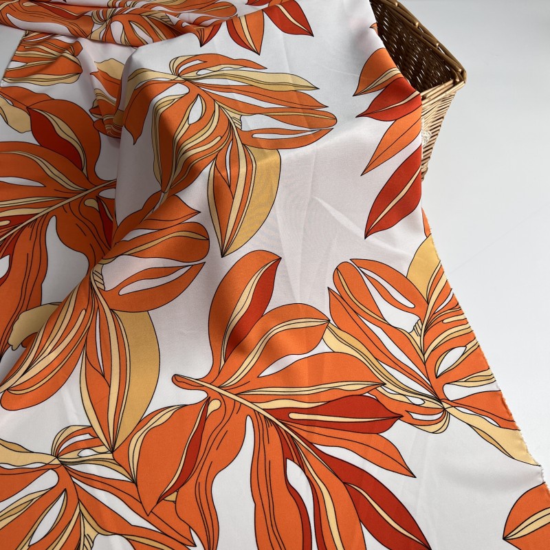 2024 nuevo estilo tela estampada elástica de cuatro lados viajes vacaciones estilo playa pantalones tirantes vestido ropa tela