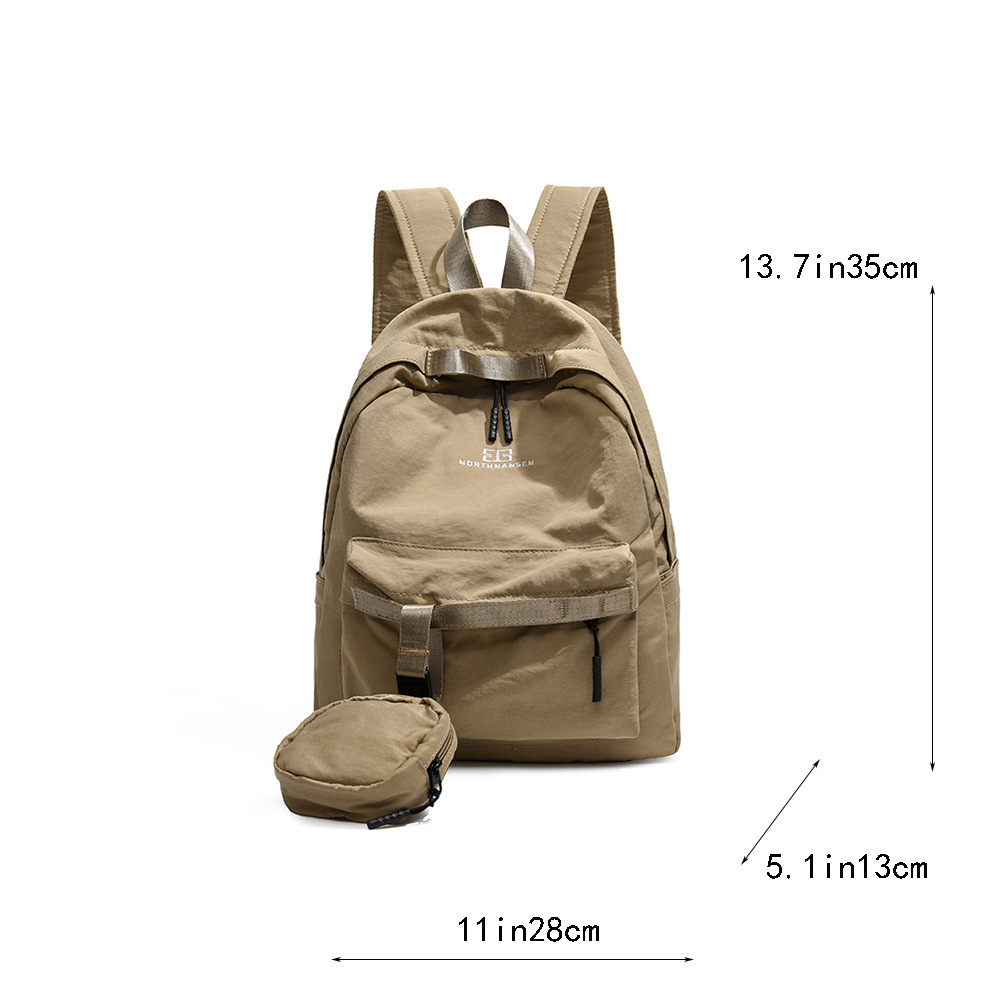 2025 nuevo cross-border simple coreano color sólido mochila de gran capacidad mochila de viaje mochila de hombro