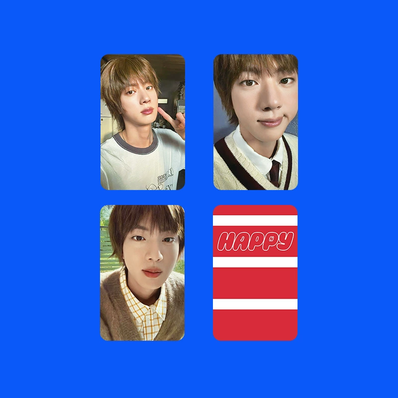 BTS BTS Jin Personal Album SOLO HAPPY Collection Card Star Post Postcard