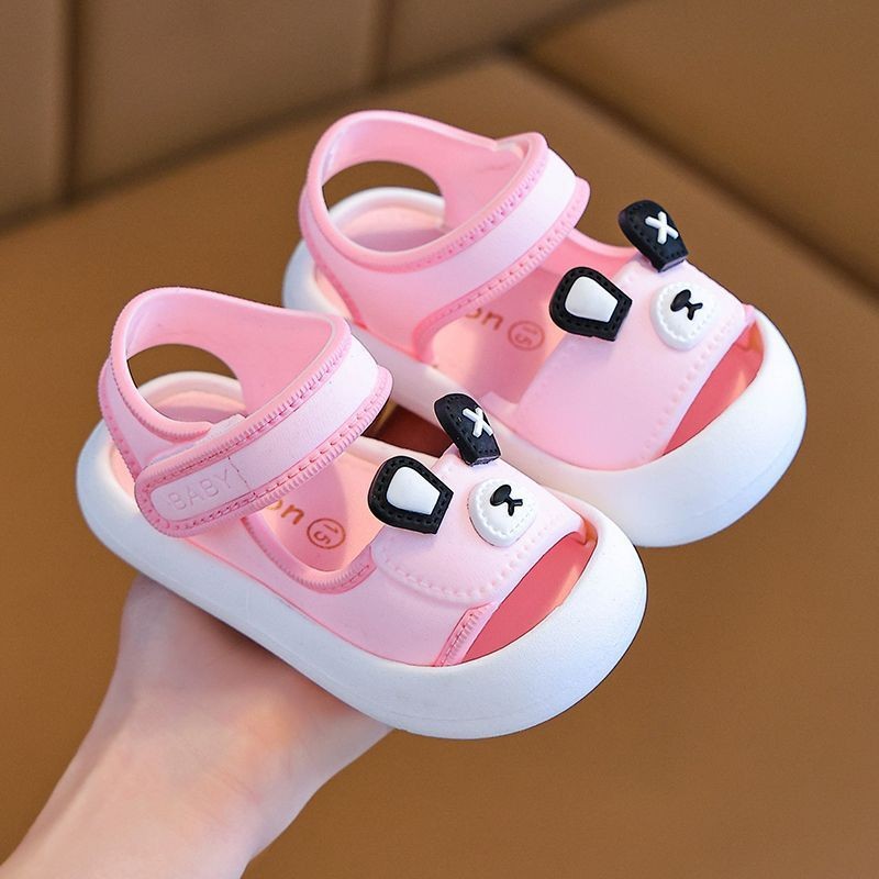 Summer Children's Ultra Lightweight Half Toe Closed Toe Shoes Non Slip Soft Soled Infant Toddler Sandals For Boys And Girls_voghion.com