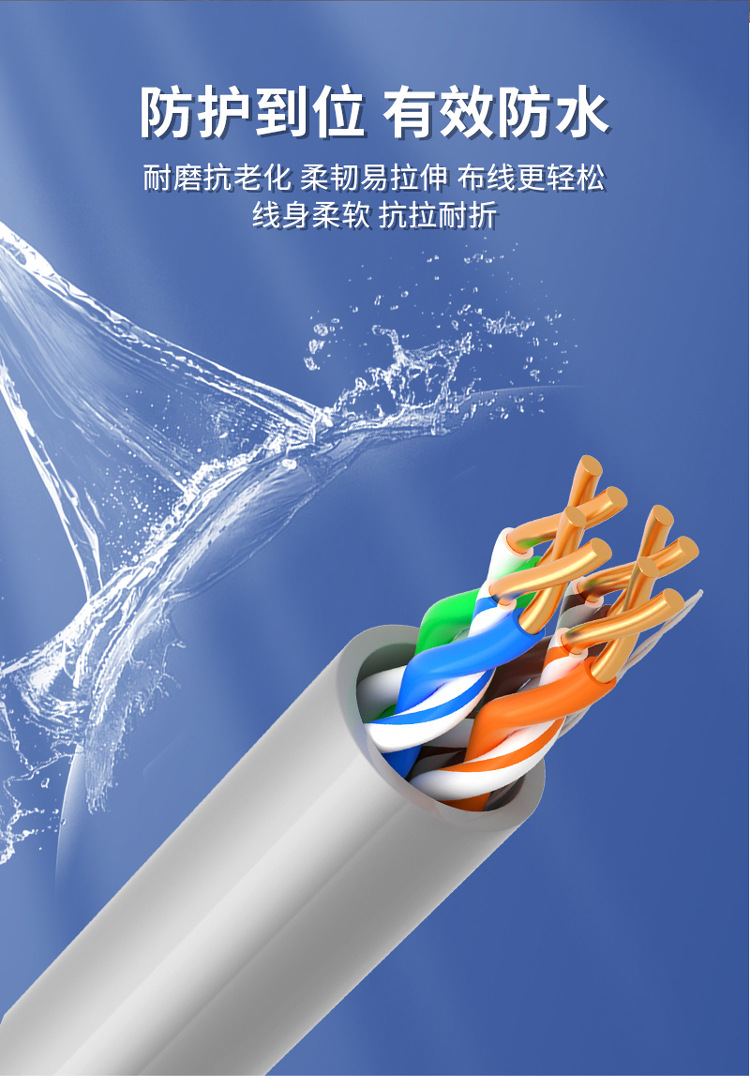 加工定制超五类纯铜网线CAT5E铜包铝CCA网络线电话线达标过测国标-阿里巴巴