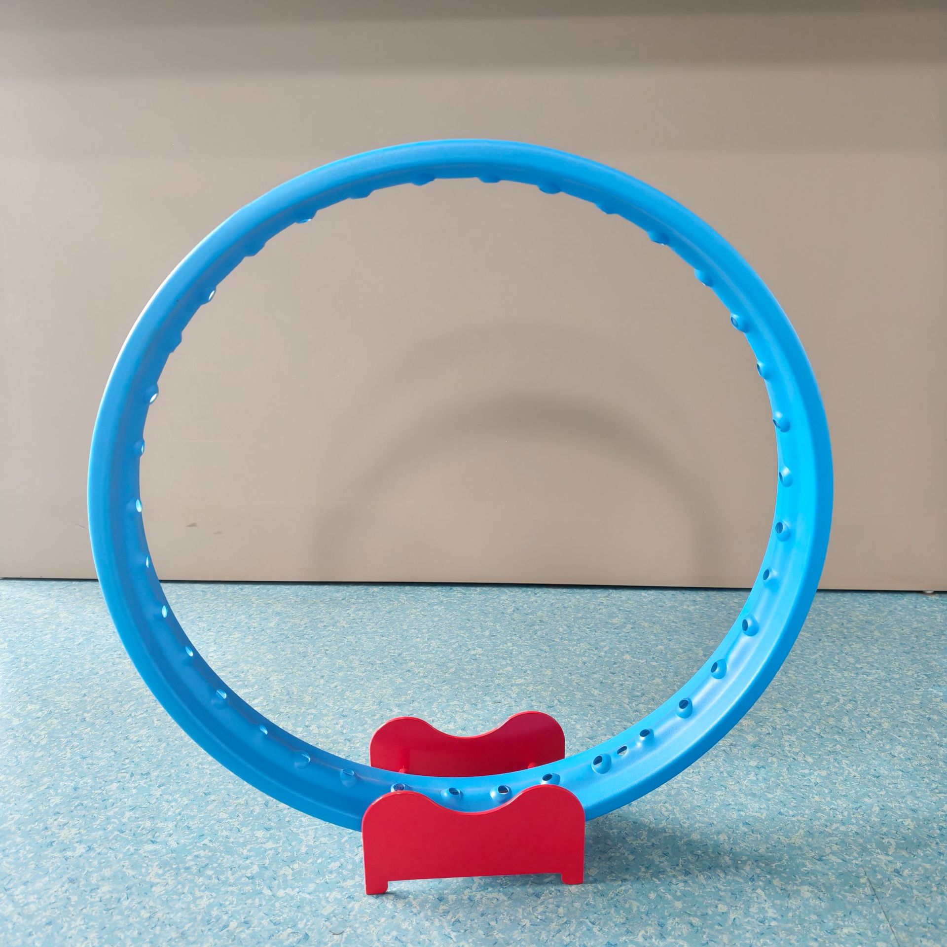 Motorcycle blue powder-coated steel rims with matte spokes, off-road modified rims, available in multiple sizes, wholesale for foreign trade