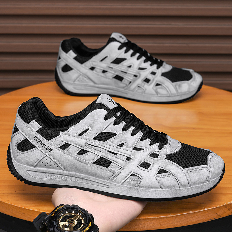 Zapatos de hombre 2026 verano transpirables tendencia de malla versátil zapatos deportivos casuales ligeros con suela suave antideslizante zapatos de papá