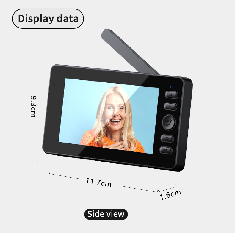 Nuevo M26C transfronterizo de baja potencia inalámbrico pantalla de timbre visual monitoreo de intercomunicación bidireccional activa despierta timbre inteligente