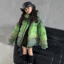韩国儿童棉服2023冬季新款男女童宝宝撞色加厚连帽洋气面包冬装