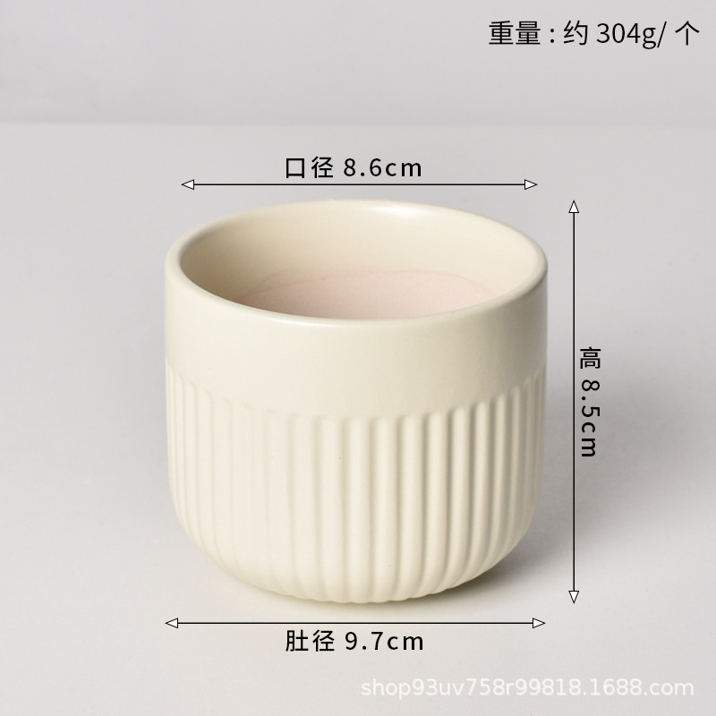 Pot de cerámica crema INS lujo ligero de alto nivel sensación de plantación de orquídeas mariposa simple orquídeas plantación de pot de porcelana blanca Dehua