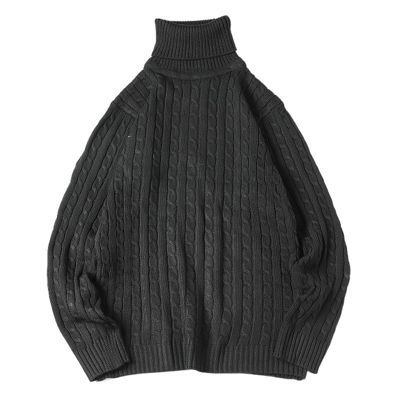 Cross-Border Export Supply 2025 Autumn and Winter Korean Style Turtleneck Thickeneded Boys' Knitwear Long-Sleeved Trendyy Knitwear to Heattech