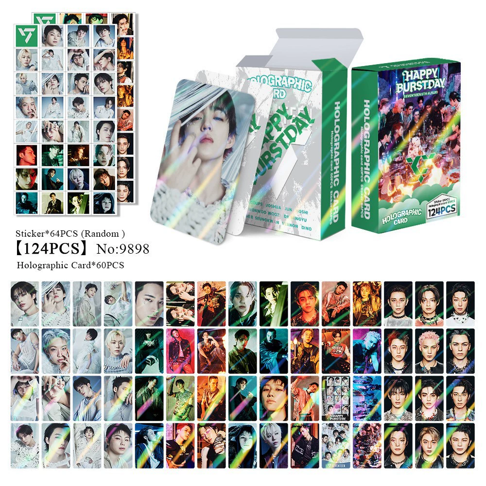 New Model Exclusively for Foreign Trade: 124 Holographic Cards, Total Chain Gidle Str Bptwice Celebrity Merchandise Lomo Small Cards