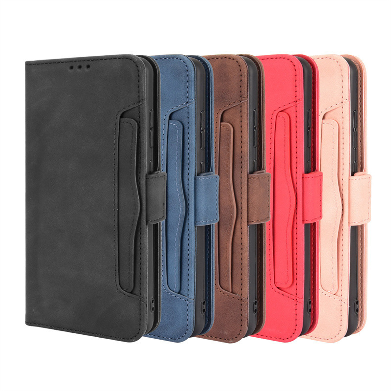 For Nokia Nokia C10/C20 mobile phone case multi-card slot flip mobile phone leather case C100 protective case