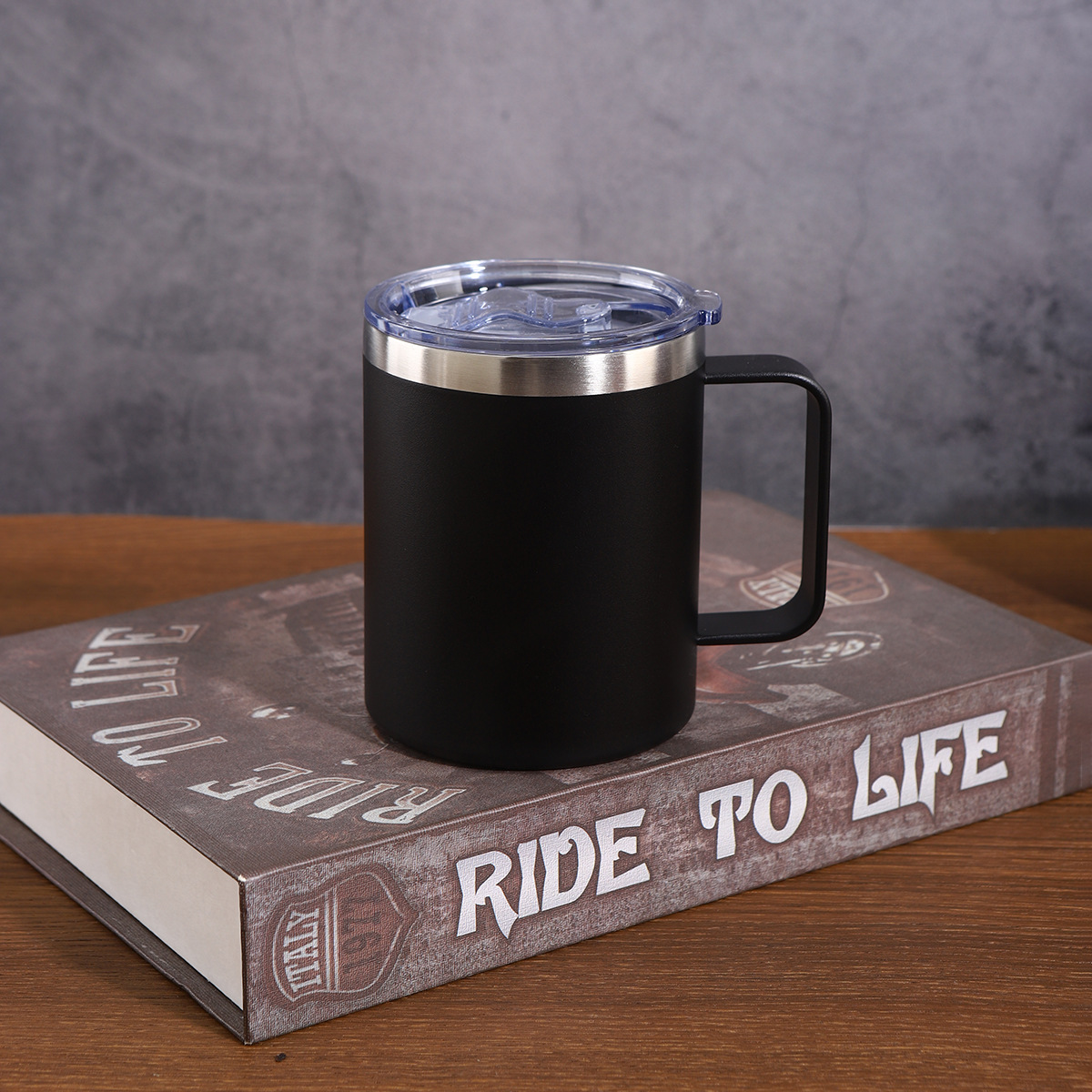 Doppelwandiger Edelstahl Isolierbecher Mit Deckel Für Kaffee_voghion.com