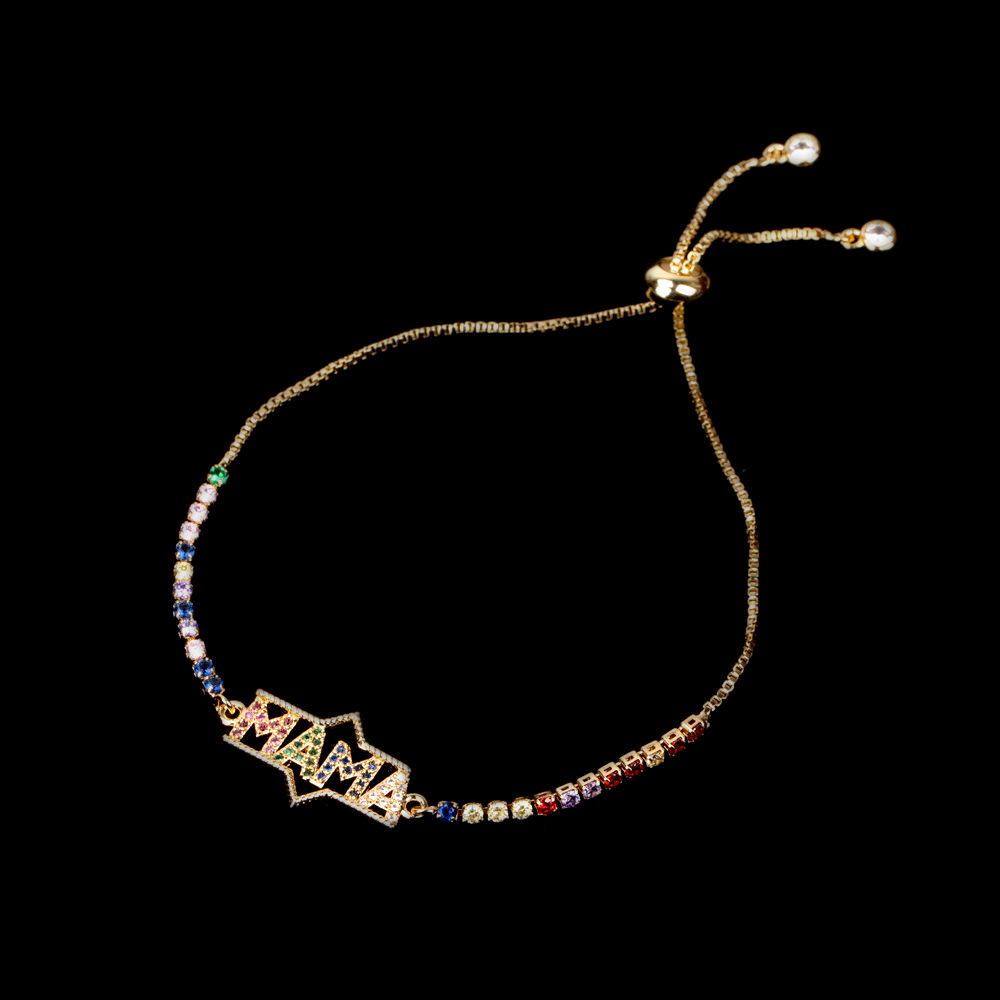 Fashion Geometric Copper Plating Zircon Bracelets 1 Piece