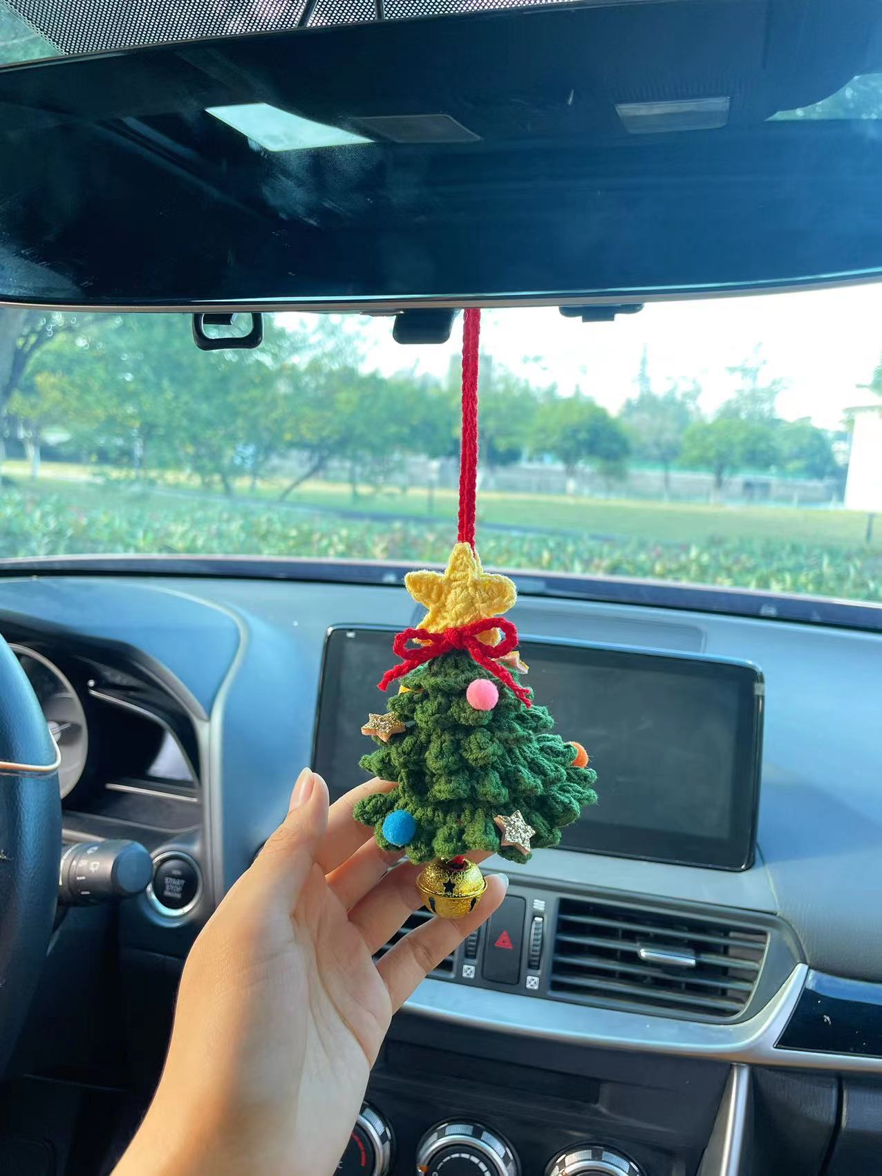 Car hanging – Yà mǎ Ornament Car Interior - christmas-tree-army-green
