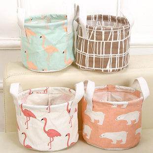 Table storage box, cloth, creative toy, storage basket, flamingo