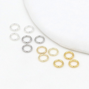 �~�18K������]��Ȧ14K����ɫ�~Ȧƽ��Ȧ DIY����B�ӭhB05