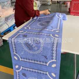头巾定制 手帕定制 棉方巾涤纶方巾LOGO来图来样定制 方巾工厂