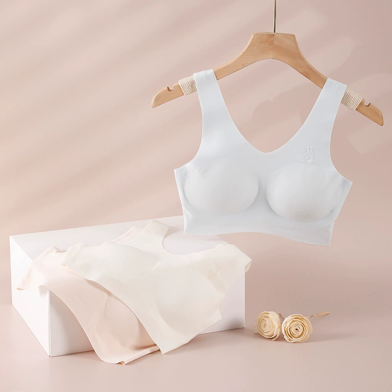 Removable breast pads, underwear for students, comfortable wireless bra, harness, lifting effect