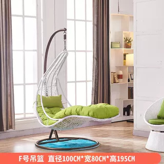 Silla de vid colgante azul balcón doméstico sala de estar patio columpio suelo perezoso ocio sofá silla creativo nido de pájaros cesta colgante