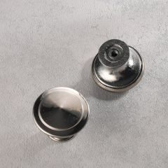 Stainless steel modern minimalist drawer cabinet door European metal round single-hole small pull knob mushroom handle furniture handle