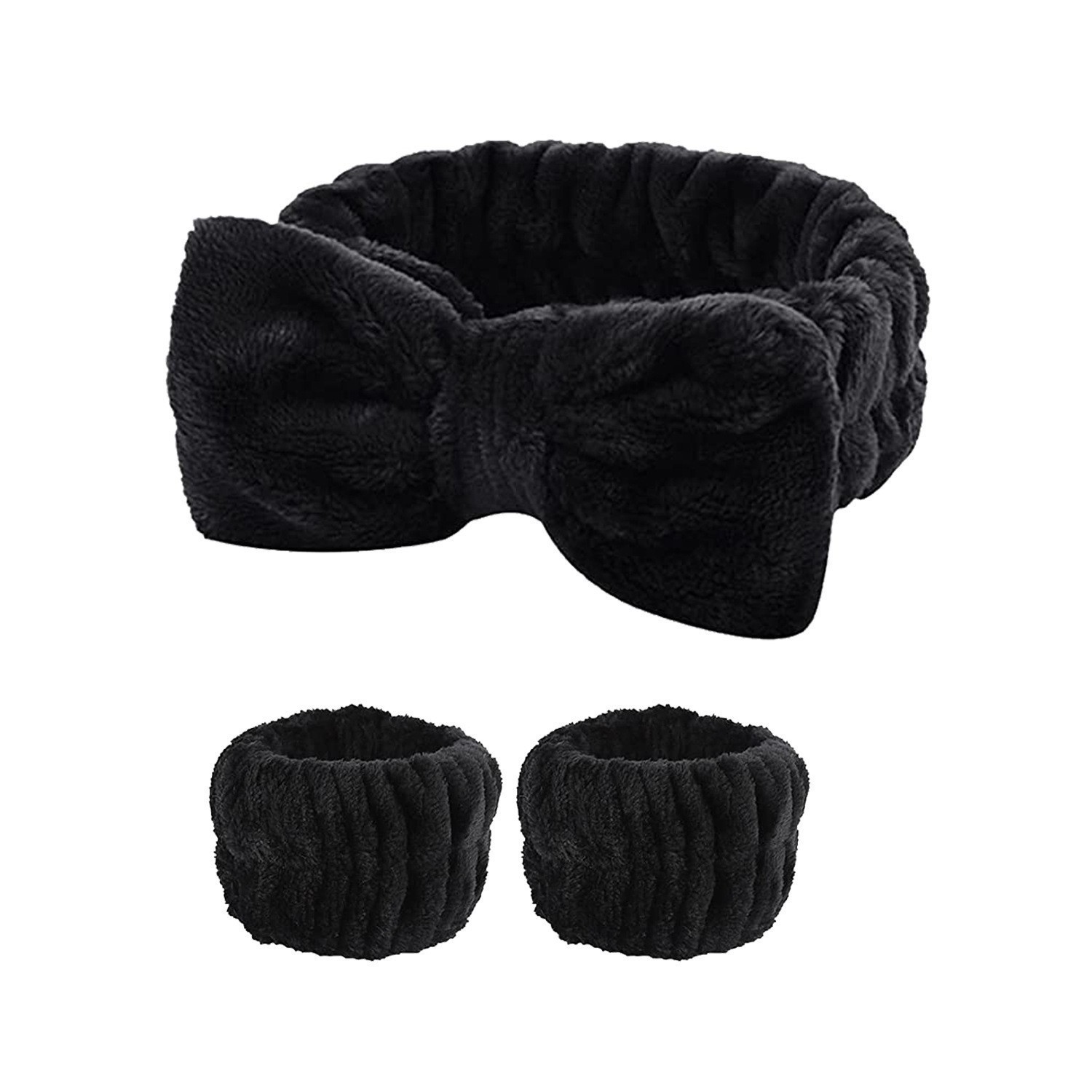Bow Europa y América transfronterizos peluche correa de pelo pulsera lavado facial pulsera spa absorción de agua sudor impermeable