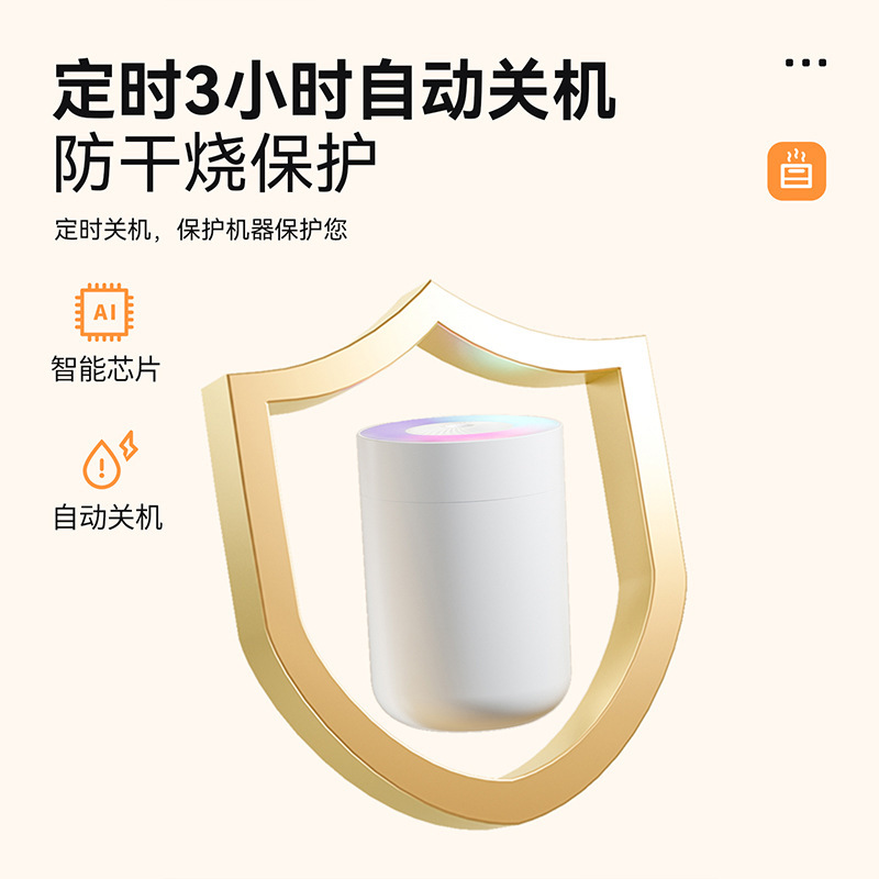 新款加湿器静音家用办公迷你车载加湿usb补水仪大雾量氛围灯礼品|undefined