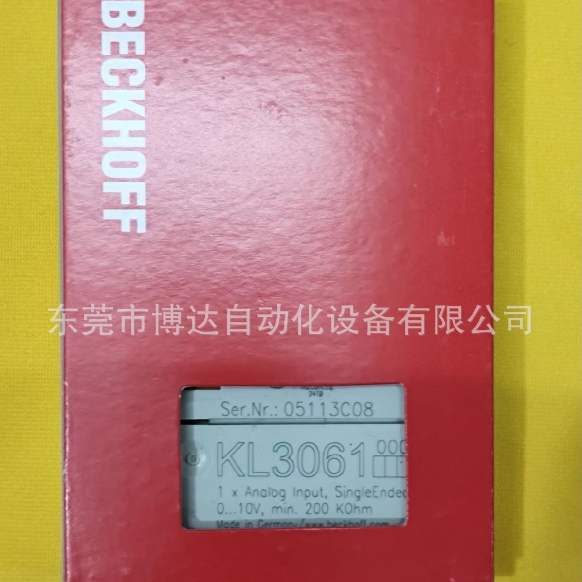 倍福BECKHOFF模块 KL3061 全新原装现货实拍议价