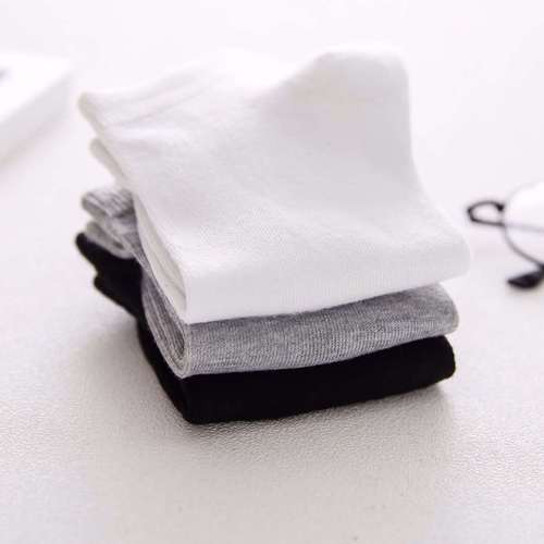 One-piece unisex four-season anti-odor and sweat-absorbent short-cuff socks, disposable socks for men, promotional item, cotton socks
