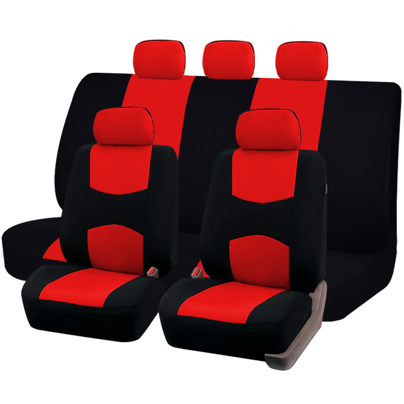 Funda de asiento de coche de tela de poliéster neutral a la moda para las cuatro estaciones, funda protectora a cuadros para asiento, asiento suave transpirable resistente al desgaste