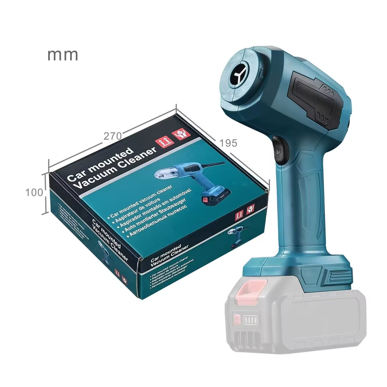 Small car vacuum cleaner, wireless charging, portable handheld lithium battery blower and vacuum cleaner for home use, cross-border