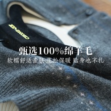 复古时髦费尔岛100绵羊毛针织开衫女毛衣外套2025秋冬新款G101702