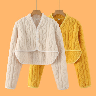 Autumn and Winter shoulder pad cervical spine waistcoat sleeping warm shoulder cold-proof female maternity shawl long sleeve thickened back support