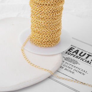 Upgrade 14K color-retaining gold package/ponytail chain chain chain extension chain semi-finished diy accessories chain one meter