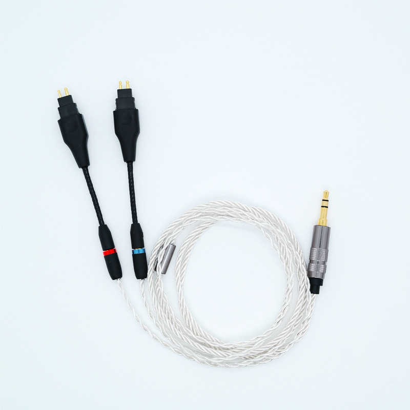 Auricular cable adaptador de audio 2Pin MMCX a 0,78 A2DC IE80 Hd650 Hifiman auriculares cable