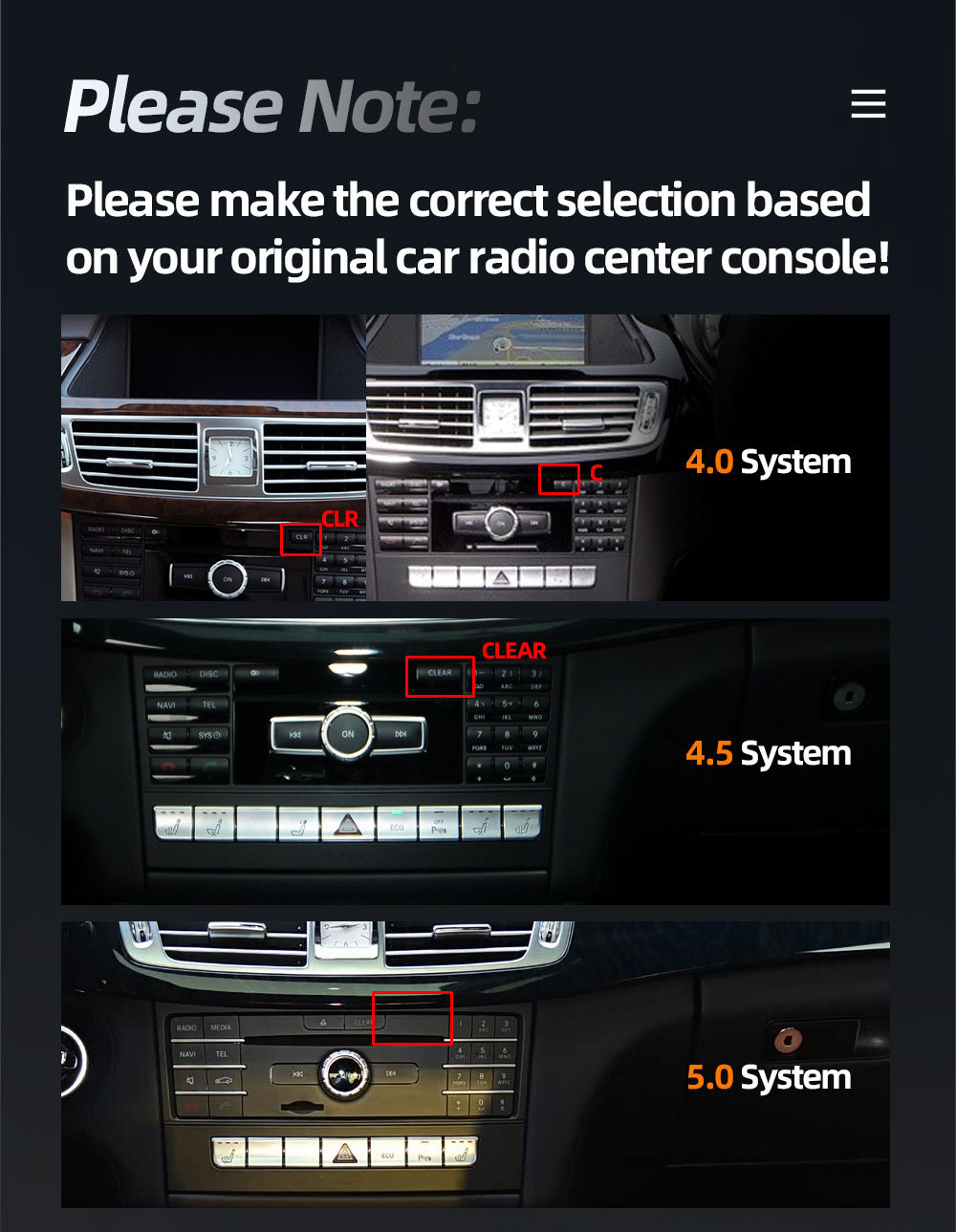 Suitable for Mercedes-Benz Cls W218 X218 Car Central Control Large Screen Navigation Carplay Radio Player