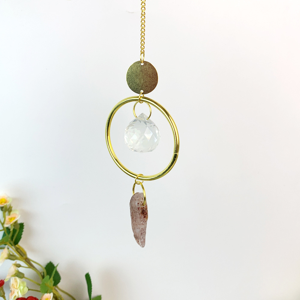 Simple Style Circle Crystal Metal Wind Chime display picture 5