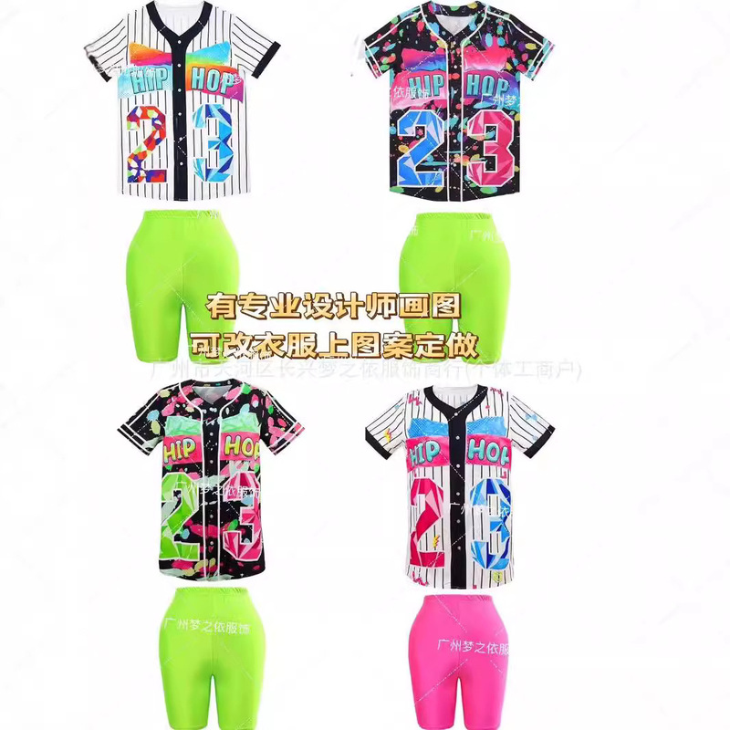 80s 90s Women Unisex Hip Hop Clothing Baseball Sweatshirts Plus Yoga Shorts (no Accessories