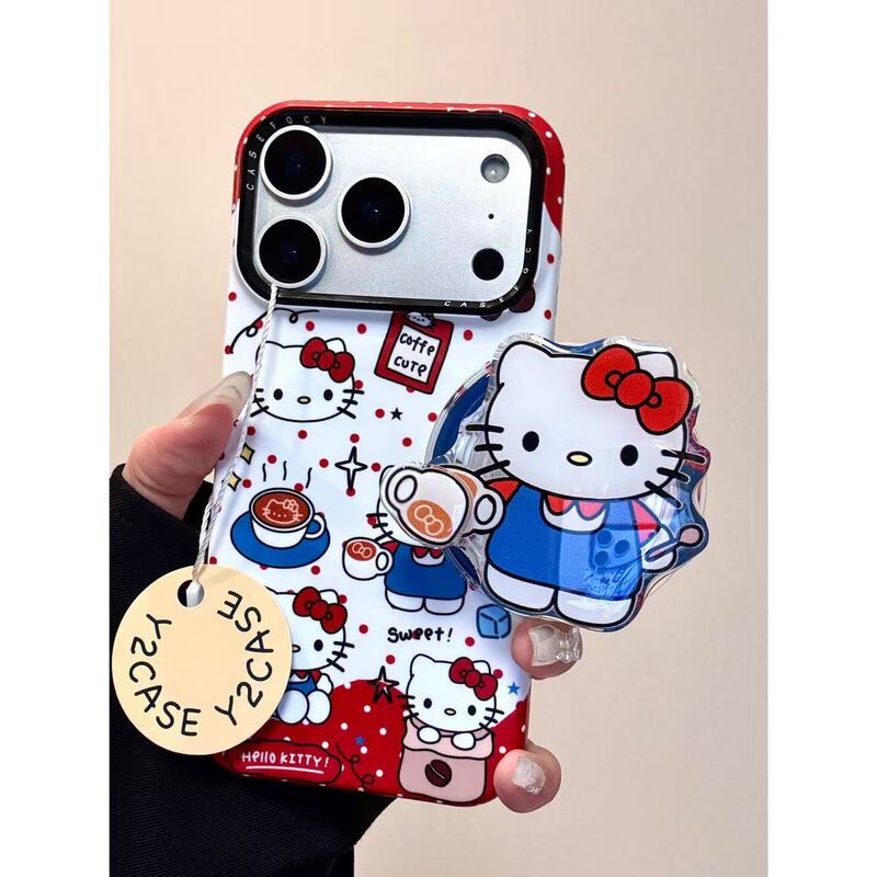 Magnetic Case·Cartoon Cute Coffee Kitty Sauce Hard Phone Case Suitable for Iphone1716151413 Case