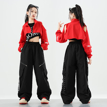 女童爵士舞服装潮服时髦炫酷时尚儿童模特时装t台走秀演出服炸街