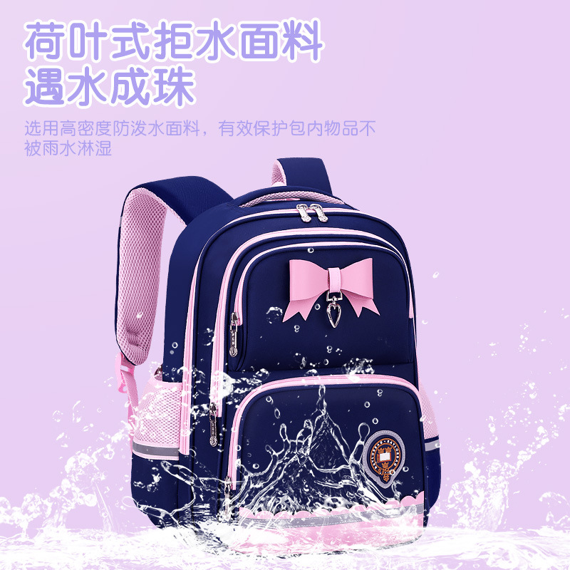 Nueva mochila escolar para niños para estudiantes de primaria para reducir la carga 123 a 456 grados mochila de hombro ligera de gran capacidad