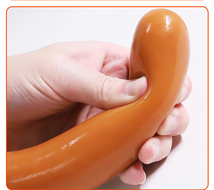 Liquid Silicone Anal Plug, Flesh Tone, Adult Anal Toy — detail image 7