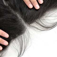 Straight human hair 13x4/4x4 closure front lace wig with real human hair lace front piece