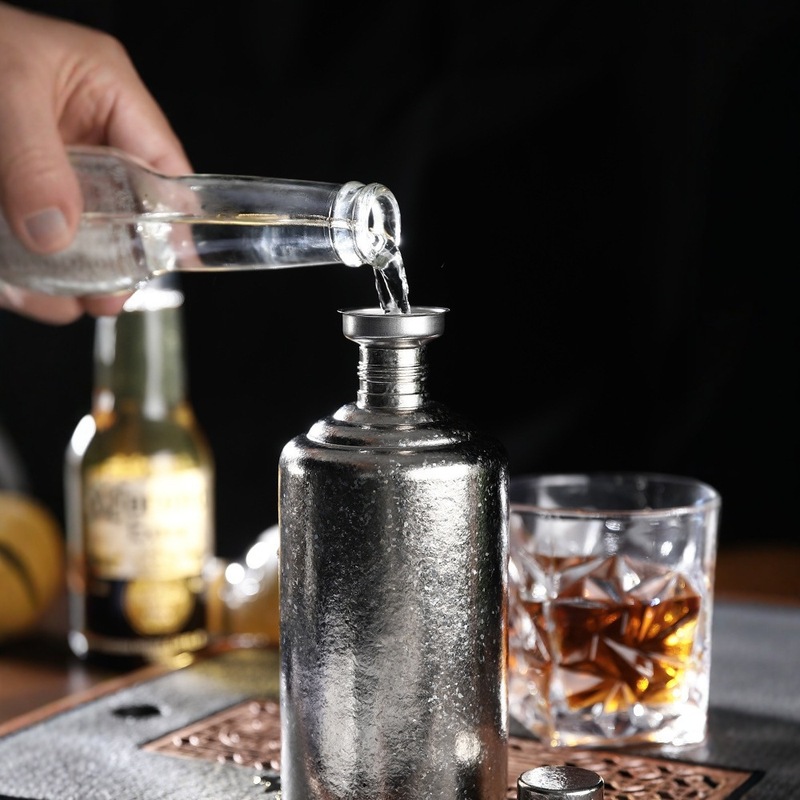 纯钛酒壶一斤装家用户外便携式白酒壶大容量纯钛酒瓶子礼品定制|undefined