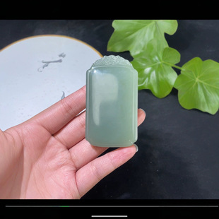 Jin Yu Tang Xinjiang [safe and sound] exquisite Hetian jade powder green safe and sound brand oily