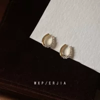 Мини-версия ~ микро инкрустированный Циркон комаров катушки уха клип! Маленькие и отличительные ежедневные Коммутирующие безболезненные Серьги Для Пирсинга Ушей