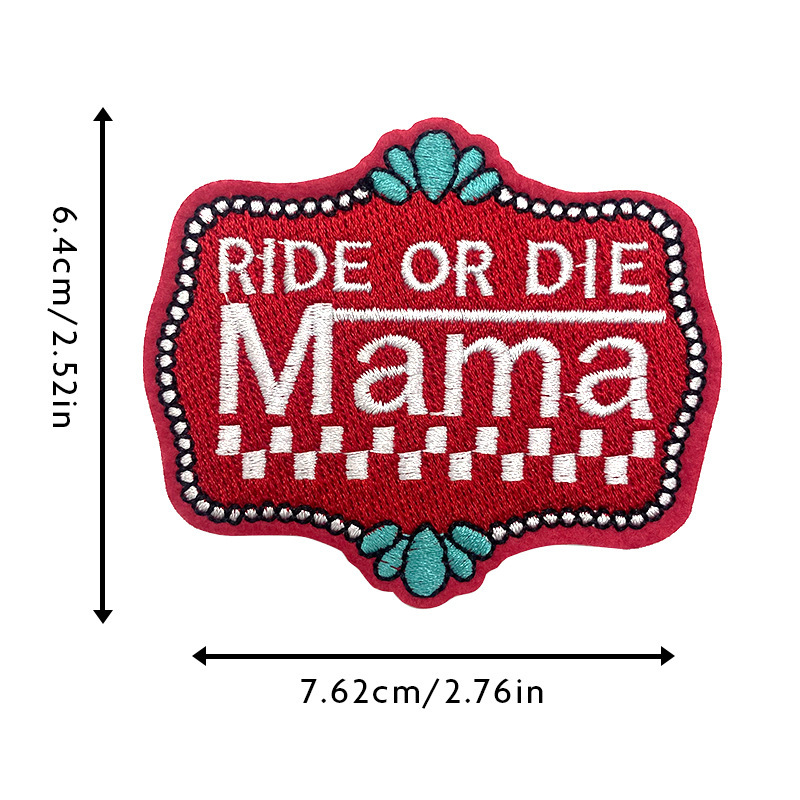 Mama母亲节主题刺绣布贴MAMA 赋能风格服饰包包帽子DIY装饰|undefined