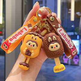 新款雪糕拉布布钥匙扣龅牙仔公仔书包挂件汽车钥匙链礼品配件批发